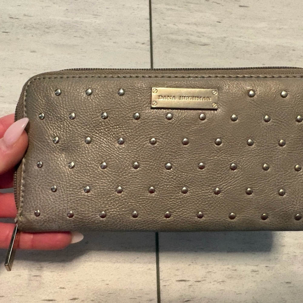Dana Buchman Pewter Studded Wallet
